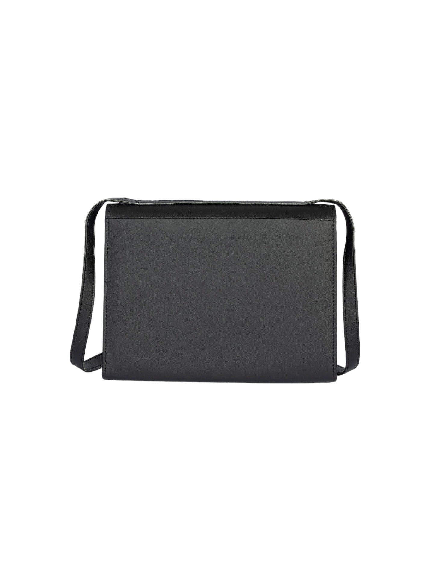 Envelope Shaped Black Handbag