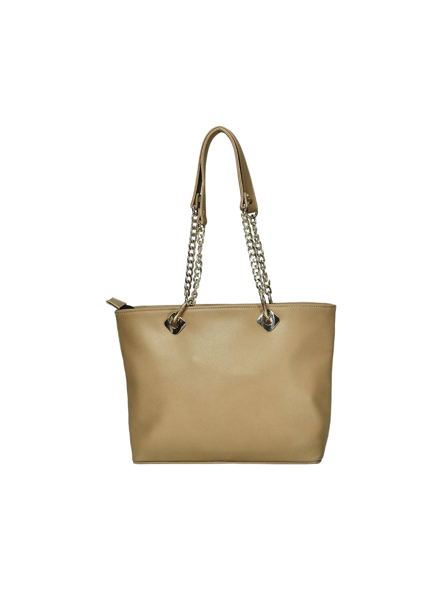 Classic Embroidered Beige Shoulder Bags